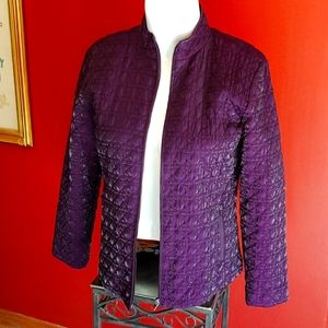 Stunning textured Chicos Purple Jacket